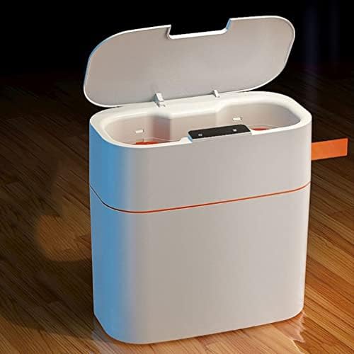 Yok Akıllı Ev Aletleri Şarj Oturma Odası Yeni Tuvalet çöp tenekesi Tam Otomatik (Renk : Beyaz, Boyut: 13L)