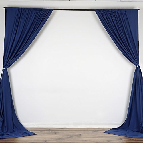 BalsaCircle 10 ft x 10 ft Lacivert Polyester Fotoğraf Backdrop Perdeler Perdeler Panelleri-Düğün Süslemeleri Ev Partisi Resepsiyon