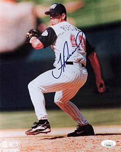 Troy Percival İmzalı 8x10 Anahiem Angels (JSA VV33848) - İmzalı MLB Fotoğrafları