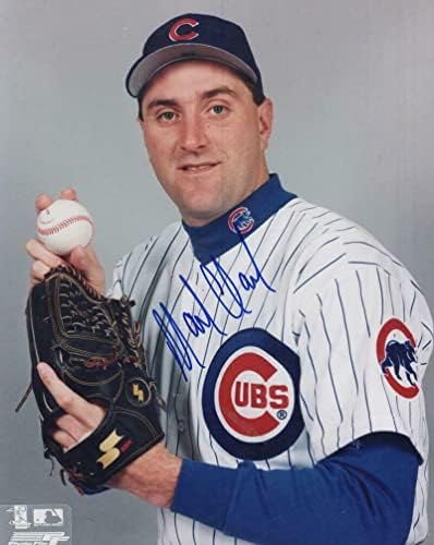 Mark Clark Chicago Cubs, Coa İmzalı MLB Fotoğrafları ile İmzalı 8x10 Fotoğraf İmzaladı