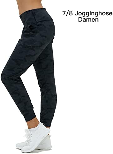 CAPMAP Joggers Kadınlar için Yüksek Belli Sweatpants Cepler ile Atletik Tayt Konik dinlenme pantolonu Koşu Yoga için