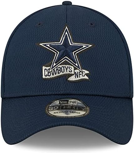 Yeni Dönem Erkek Donanması Dallas Cowboys 2022 Yan Çizgisi 39 OTUZ Antrenör Esnek Şapka