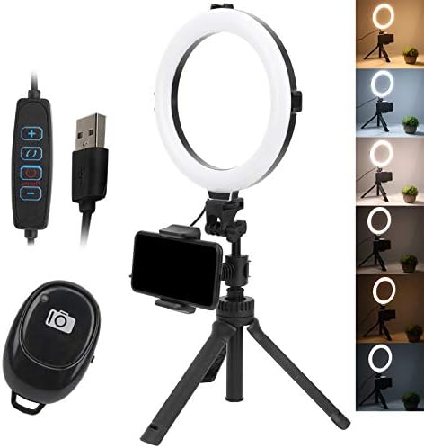 2 Takım 8in LED halka ışık, standlı ve telefon tutuculu halka ışık, Selfie halka ışık, dolgu ışığı Tripod Telefon Kamera,