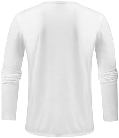 XXBR Erkek beyaz tişört Üstleri Uzun Kollu Sokak Mektubu Baskı Ekip Boyun Slim fit T Gömlek Atletik Egzersiz Kas T-Shirt