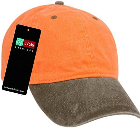 E-Bayrak beyzbol şapkası Pigment Boyalı Yıkanmış pamuklu kasket Ayarlanabilir Şapka