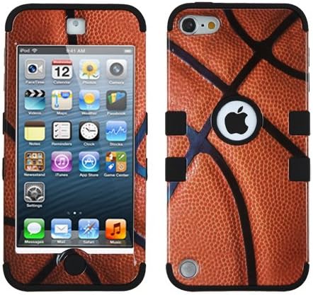 Asmyna Basketbol - Spor Koleksiyonu/iPod touch 5 için Siyah TÜF Hibrit Koruyucu Kapak