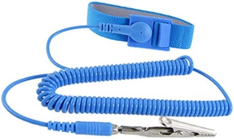 Yeni Lon0167 anti-statik ESD Koruyucu Bilek Bandı Kayışı Gök Mavisi topraklama kablosu(Antistatischer ESD-Schutz-Handgelenkband-Bügel