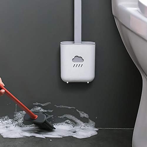 KEMEİLİAN MTSTZ0409 1 adet Silikon Fırça Tuvalet Fırçası Tutucu Temizleme Fırçası Seti Tuvalet Fırçası Tutucu Seti Temiz