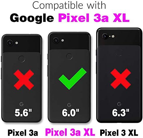 Asuwish Telefon Kılıfı ıçin Google Piksel 3a XL Sert Kapak Darbeye Yumuşak Silikon Tampon Hibrid Üç Katmanlı Ağır Koruyucu