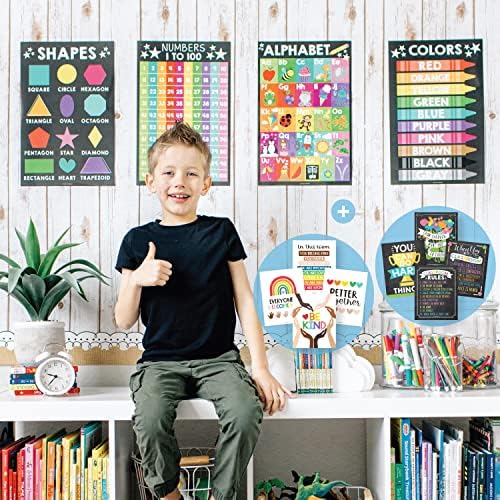 Hadley, Yeni Yürümeye Başlayan Çocuklar için 16 Renkli Çocuk Eğitim Posteri Tasarlıyor - Alfabe Posteri, İlkokul Öğretmenleri