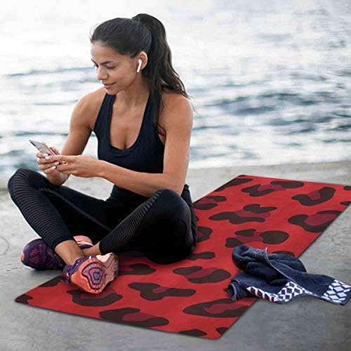 ALAZA Yılan Derisi Grunge Yoga Mat Kaymaz Spor egzersiz matı, egzersiz matı Yoga, Pilates ve Zemin Egzersizleri