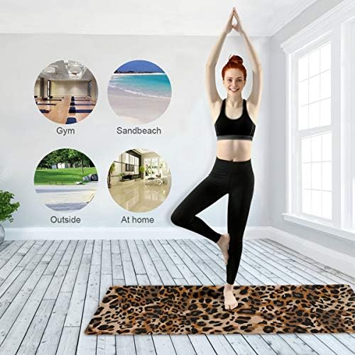 ALAZA Yılan Derisi Grunge Yoga Mat Kaymaz Spor egzersiz matı, egzersiz matı Yoga, Pilates ve Zemin Egzersizleri
