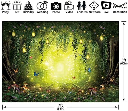 YCUCUEI 8x6ft Bahar Büyülü Orman Zemin Paskalya Peri Masalı Wonderland Woodland Çocuklar için oda duvar süslemeleri Doğum