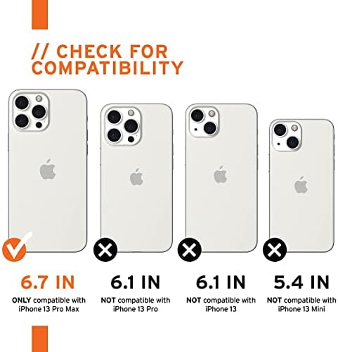 UAG iPhone 13 Pro Max Kılıf [6,7 inç Ekran] Temel Zırh MAGSAFE, Buzlu buz ve iPhone 13 Pro Max [6,7 inç Ekran] Premium Çift