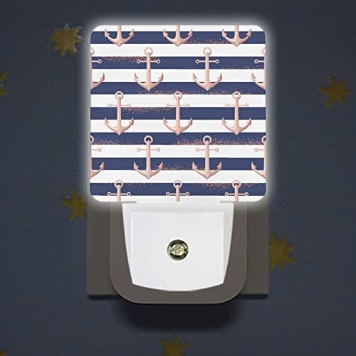 Retro Çapa Deniz LED Gece Lambası Otomatik Şafak Vakti Sensörü Sevimli Enerji Verimli Gece Lambası Yatak Odası Banyo için