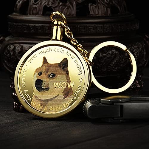 1 oz Dogecoin hatıra parası Anahtarlık Altın Kaplama Dogecoin Cryptocurrency 2021 Sınırlı Sayıda Koleksiyon Sikke Koruyucu