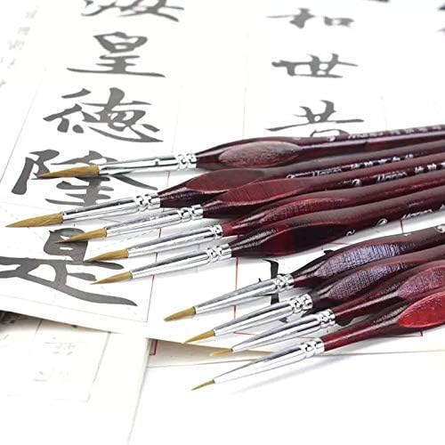 SDGH Profesyonel Çizgi cetvel kalemi El Detay Boya Fırçaları Kurt Saç Ucu İnce Detay Yağlıboya Sanat Fırçaları Sanat Malzemeleri