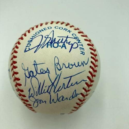1968 Detroit Tigers Dünya Serisi Şampiyonları Takımı, JSA COA İmzalı Beyzbol Toplarıyla Beyzbol İmzaladı