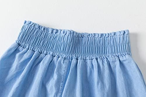 Kısa Kızlar Yürüyor Çocuk Kız Erkek Elastik Bel Rahat Şort Pantolon Elbise 6Y Futbol Kız