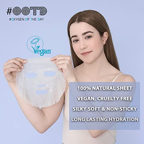 OOTD Vegan Nemlendirici Kore Yüz Maskesi Sayfası Hediye Paketi Seti [30 Sayım] Kolajenli Aydınlatıcı Besleyici Yüz Maskeleri