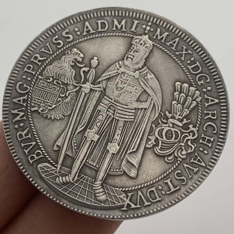 Dolaşıp Paraları Komik Kral Pirinç Antika Eski Gümüş Madalya Koleksiyonu Paraları Zanaat Bakır gümüş paralar hatıra paraları