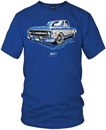 Kötü Metal-C-10 Chevy Mavi Kamyon Gömleği, Chevy C10 tişört, Klasik Kamyon, Eski Kamyon Gömleği, Mavi