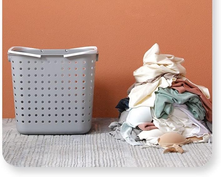 LUKEO Kirli giysi saklama Sepeti Plastik çamaşır sepeti Ev çamaşır sepeti çamaşır sepeti Net (Renk : D, Boyut : :43 * 36.3