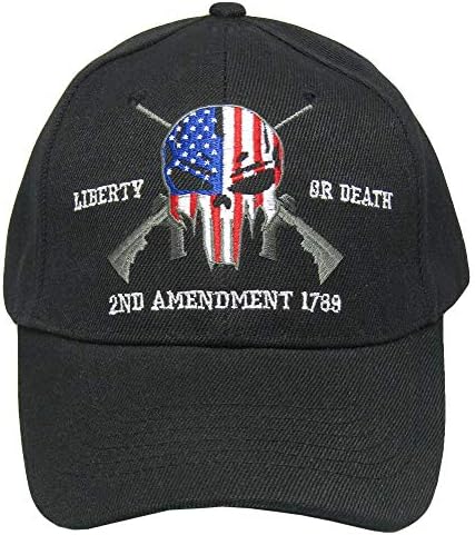 Miami Toptan Özgürlük Veya Ölüm 2nd Değişiklik 1789 Siyah İşlemeli Beyzbol Şapkası Şapka