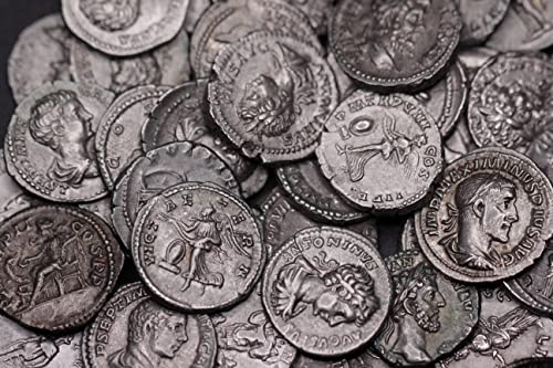 1700 Yaşındaki Antik Roma Gümüş Denarius Sikke Satıcı Son Derece İnce veya Daha İyi Durumda
