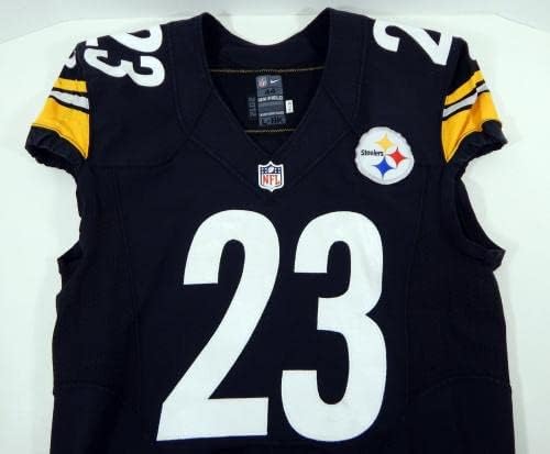2013 Pittsburgh Steelers Felix Jones 23 Oyun Kullanılmış Siyah Forma DP07929-İmzasız NFL Oyun Kullanılmış Formalar