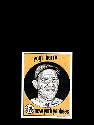 Yogi Berra PSA DNA Coa İmzalı 5x7 1983 O'CONNELL Son Mürekkep İmzası-İmzalı MLB Fotoğrafları