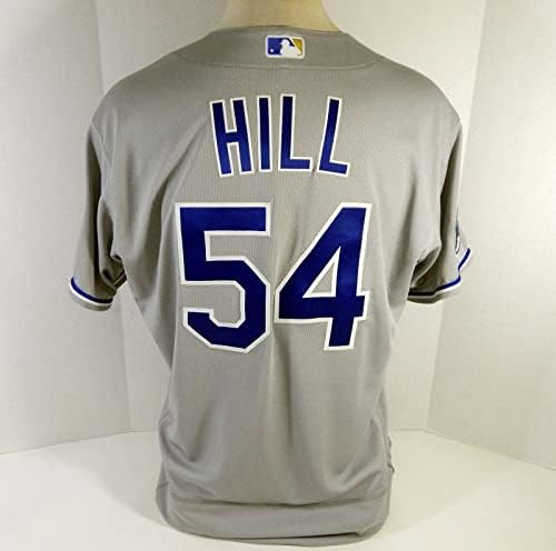 2020 Kansas City Royals Tim Hill 54 Oyun Verilen Gri Jersey DG Yama 48 98 - Oyun Kullanılan MLB Formaları