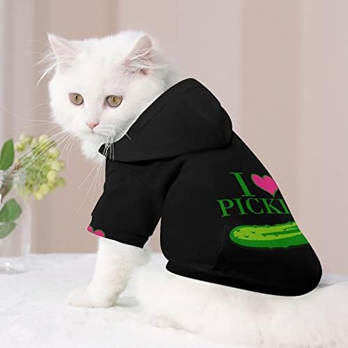 Aşk Turşu baskılı kapüşonlu svetşört Evcil Hayvanlar için Komik Pet Giyim Sıcak Kazak Kazak Köpek Kedi Köpek Yavrusu