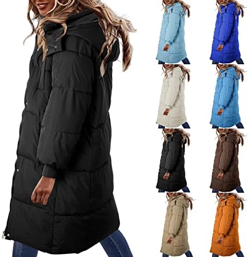Bayan balon ceket Yastıklı Ceket Aşağı Palto Kadınlar için Diz Üzerinde Kabarcık Ceket Kadın Kirpi Kış Uzun Orta Uzunlukta