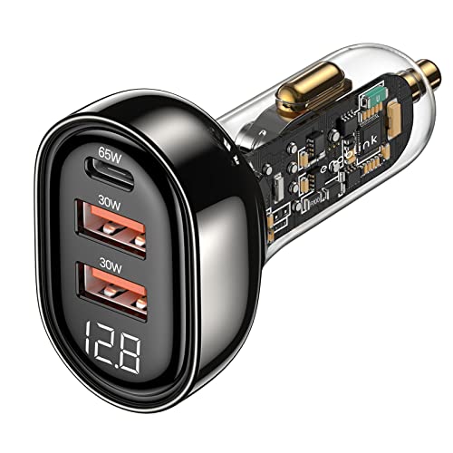 LED Ekranlı 240W USB C'den USB C'ye Kablo 4FT+ 125W USB C Araç Şarj Cihazı