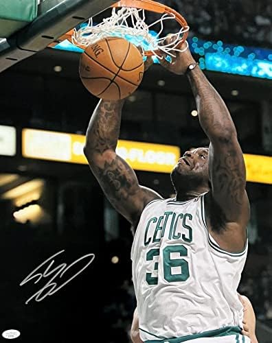 Shaquille o'neal SHAQ Celtics Lakers Magic İmzalı Smaç 16x20 Fotoğraf JSA-İmzalı NBA Fotoğrafları