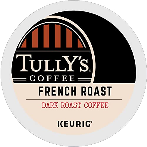 Tully's Coffee Fransız Rostosu, Keurig Tek Servisli K-Cup Baklaları, Koyu Rosto, 24 Sayım