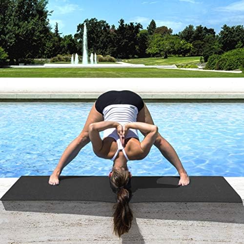 ProsourceFit Klasik Yoga Mat 1/8 (3mm) Kalın, Ekstra Uzun 72 İnç Hafif spor matı Kaymaz Kavrama ile Yoga, Pilates, Egzersiz