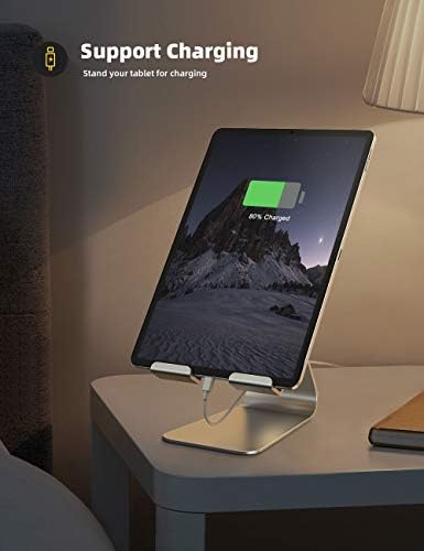 Lamicall Tablet Standı Ayarlanabilir, Telefon Standı: Telefon Xs Max XR ile Uyumlu Masaüstü Standı Tutucu Yuvası, Yeni iPad