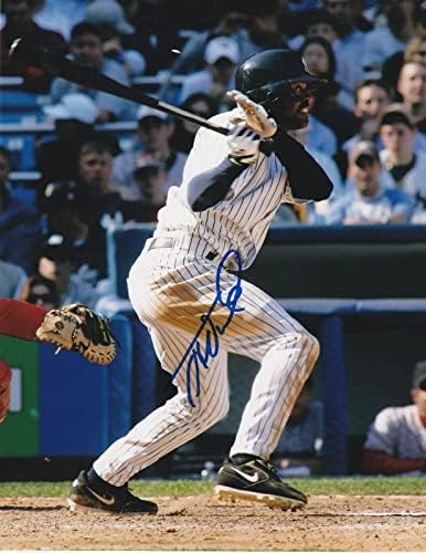 TONY WOMACK NEW YORK YANKEES EYLEMİ 8x10 İmzalı MLB Fotoğrafları imzaladı