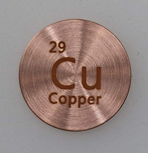 Bakır (Cu) 24.26 mm Metal Disk Toplama veya Deneyler için %99.9 Saf