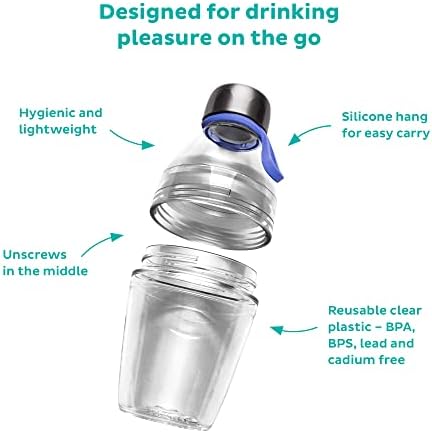 KeepCup Orijinal Plastik Şişe / Kullanımlık seyahat tipi kupa Paslanmaz Çelik ve Sızdırmaz Kapaklı, BPA ve BPS Ücretsiz,