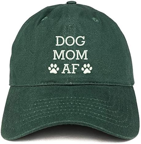 Trendy Giyim Mağazası Köpek Anne AF Pençe İşlemeli Yapılandırılmamış Pamuklu Baba Şapkası