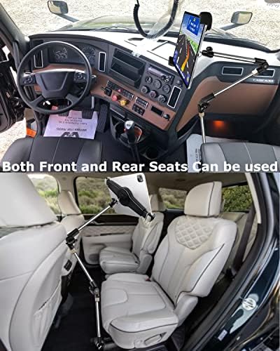 Araba Kamyon Koltuğu Ray Büyük Tablet Dağı, woleyı Araba Kat Cıvata iPad Tutucu Standı ile 360 ° Rotasyon Katlanabilir Kol