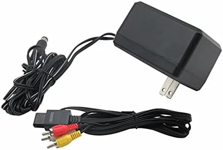 Süper Nintendo SNES Sistemleri için AC Adaptör Güç Kablosu ve AV Kablosu