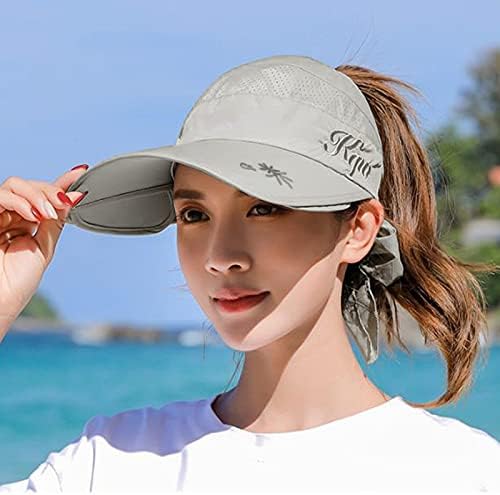 Ter Emici Kap Açık Şapkalar Kadınlar için Nefes güneş koruma kapakları Koşu Siperliği Geniş Elastik Golf güneş şapkası