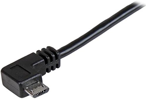 StarTech.com 2m 6 ft Mikro USB Şarj ve Senkronizasyon Kablosu-Dik Açılı Mikro USB-M / M-USB'den Mikro USB Şarj Kablosuna-24