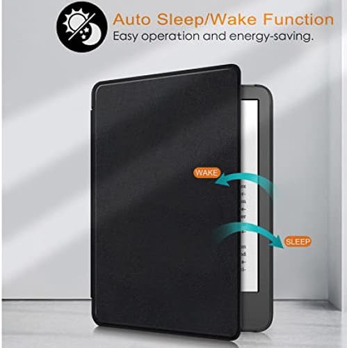 Tamamen Yeni Kindle için Kılıf (11. Nesil, 2022 Sürümü) - Otomatik Uyku/Uyandırma özellikli Deri Darbeye Dayanıklı Kapak,