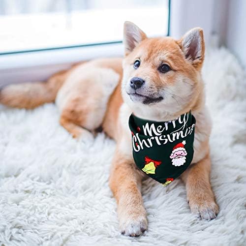 ABOOFAN 1 Adet Noel Pet Baskılı tükürük havlusu Sevimli Yaka Önlük Eşarp Pet Köpek Kedi Parti Favor
