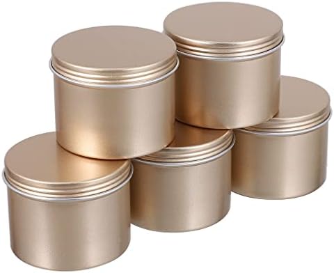 CUJUX Noel Kavanoz kutu konteynerler Şeker Kutuları Aromaterapi Can Kahve Boş Teneke Metal Mumlar Roundsealed Balmumu Tutucular